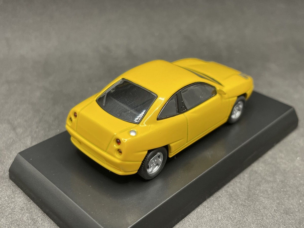 Kyosho 1/64 Fiat&Lancia collection Fiat Coupe Yellow diecast model