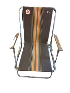 Lot De 2 Chaises Pliantes Vintage Zip Dee – Noires – Pour Camping-car Airstream