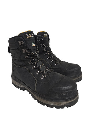 DAKOTA Men's 8'' 8516 Composite Toe Comp Plate HD3 WP Work Boots Black Size 12M