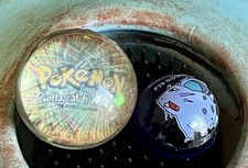 VTG Pokemon #29 Nidoran Blue Glass Marbles ToyBiz & Poliwhirl Bounce Ball Set/2