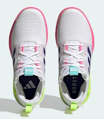 NEW Adidas Crazyflight Mid Volleyball Women Shoes, White/Purple