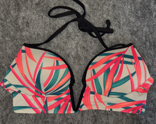 Victorias Secret PINK V Wire Bikini Swim Bikini Top M Tropical
