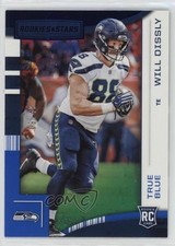 2018 Panini Rookies & Stars Rookies True Blue /49 Will Dissly #144 0f4