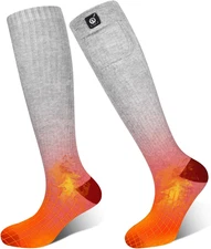 Heated Socks for Men Women,7.4V 2200Mah Electric Rechargeable Battery Warm Winte