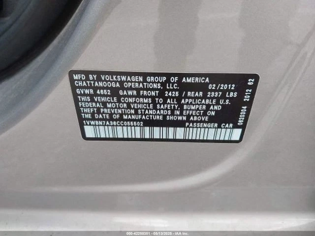 Depósito de lavado compatible con 12-22 PASSAT 426265 Foto 4 de 4