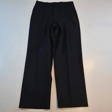 Vtg Austin Reed 29x30 Navy Blue Super 100s Wool Pleated High Waist Dress Pants