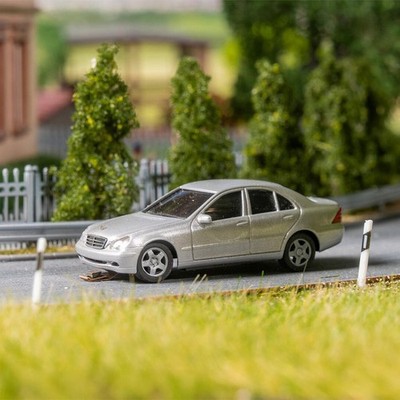 Mercedes Benz, C-Class W 203, Silver, HERPA, Car System - FALLER 161425 - HO 1/
