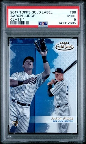 141312685 Aaron Judge 2017 Topps Gold Label #86 Rookie RC PSA 9