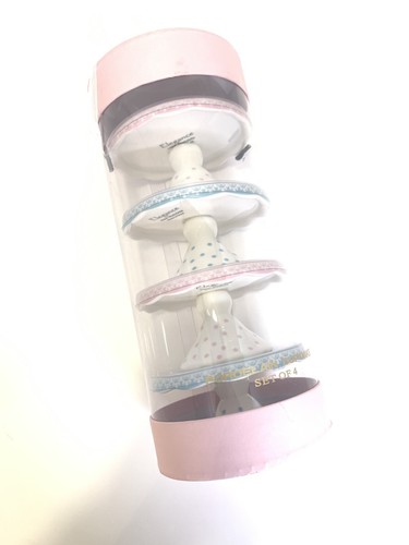 Elegance Porcelain Floral / Set of 4 Cup Cake Stands - Picture 5 of 6