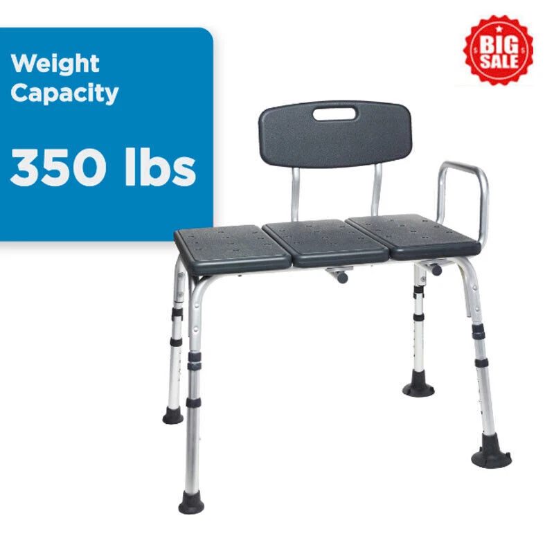 Adjustable Shower Bench Chair Bath Seat Tub Transfer Bench with