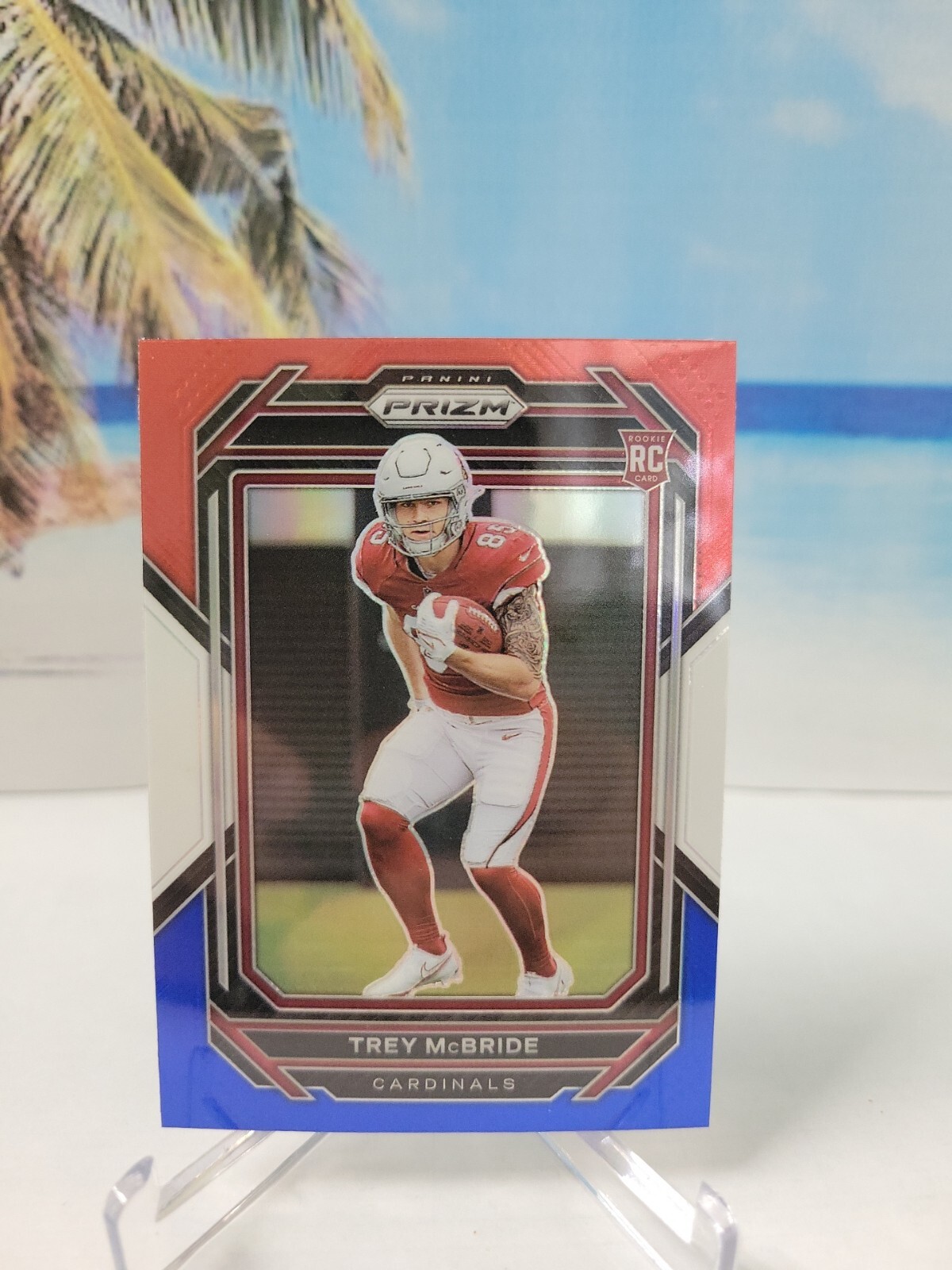 2022 Prizm Trey McBride #327 Red White Blue Prizm Rookie Cardinals RC
