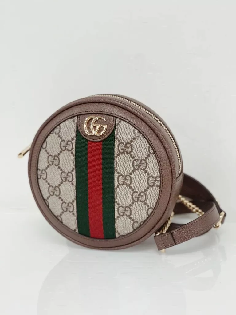 Sac à dos rond GUCCI Mini GG Supreme Ophidia