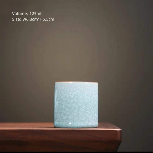 Tazza da tè porcellana smaltata crepitante tazza kungfu cinese celadon tazze ceramica - Foto 36 di 40