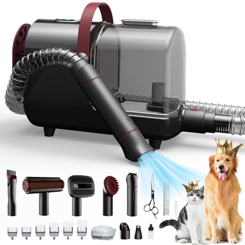 Bunfly Dog Hair Vacuum & Pet Grooming Kit 13,000KPa Powerful Suction