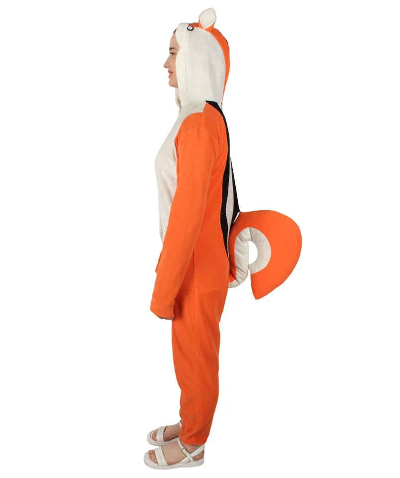 HPO Adult Women's Orange and White Jumpsuit Squirrel Costume Bundle, HC-1769 - Image 4 of 4