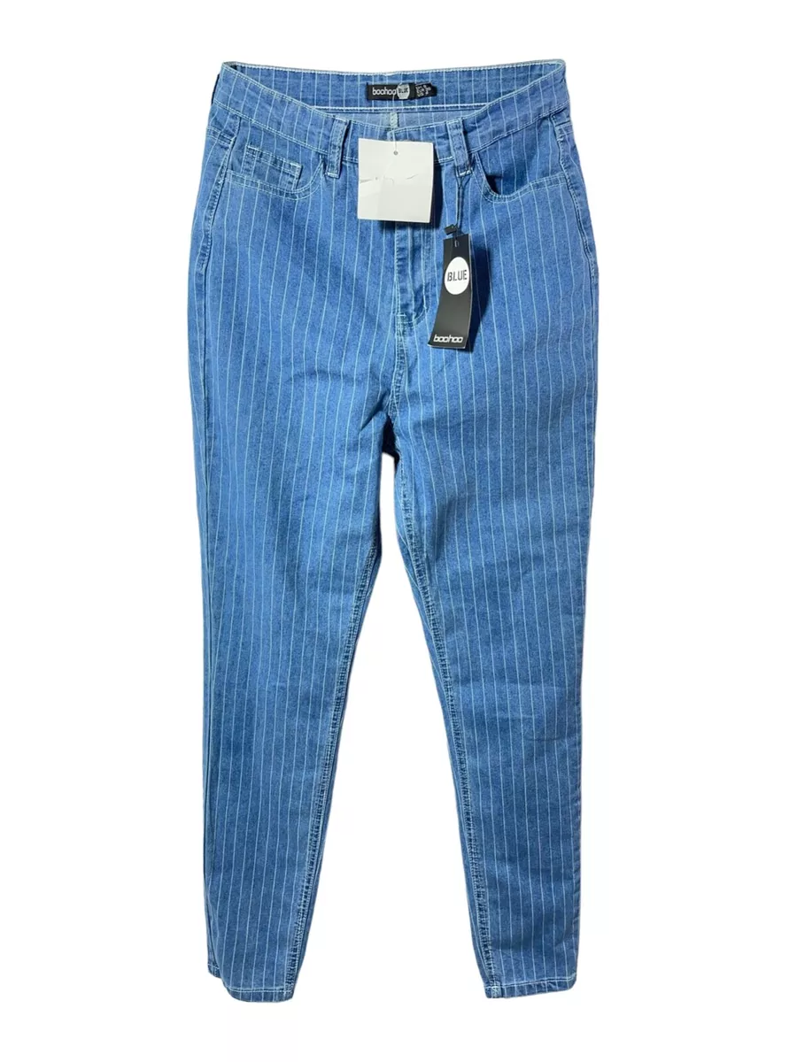 Boohoo hotsell striped jeans