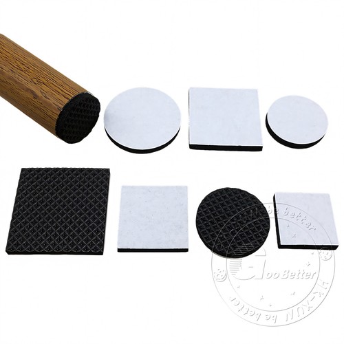 Black Foam Rubber Furniture Pads Self Adhesive Sticky Feet Back Floor Protector - Picture 8 of 42