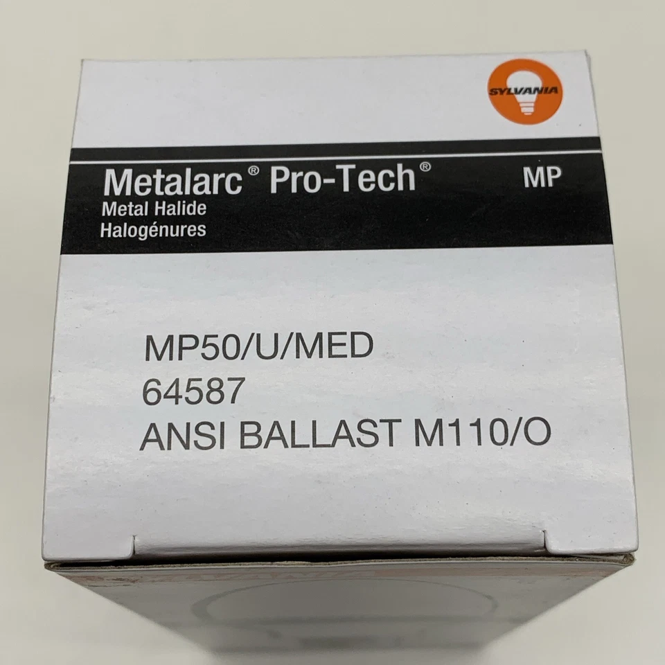 (6-Pack) Sylvania MP50/U/MED Metal Halide Light Bulb 50W M110/O Medium Base - Image 3 of 4