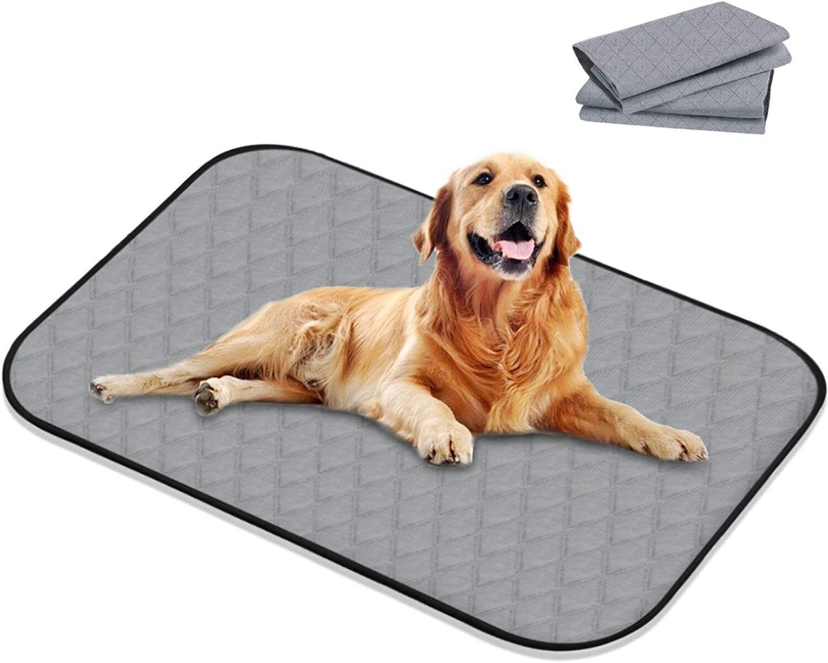 2pcs Washable Pee Pads for Dogs,Anti-Skid Bottom Wee Wee Pads,Dog
