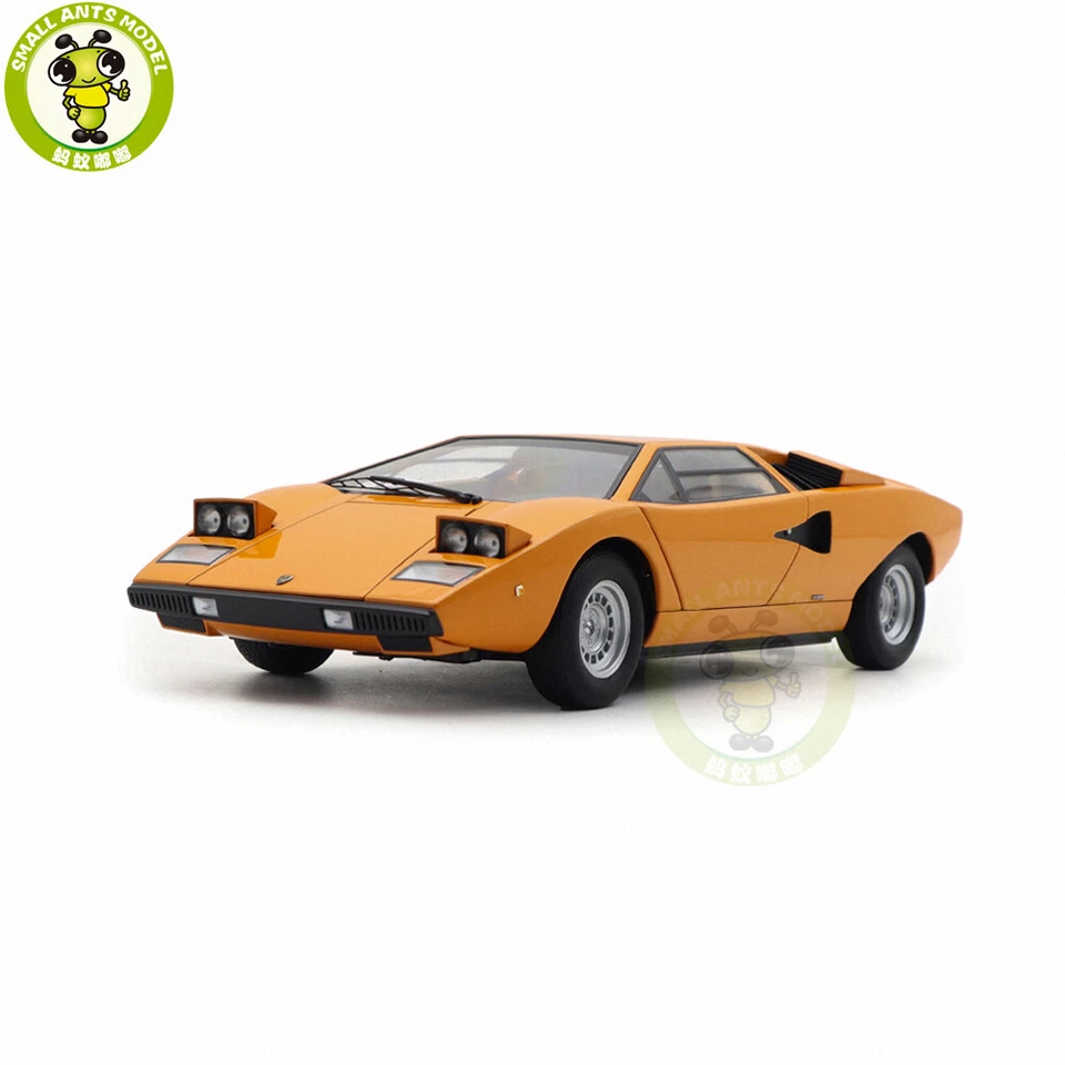 1/18 Lamborghini Countach LP400 AUTOart 74647 Naranja Diecast Modelo Coche Foto 2 de 4