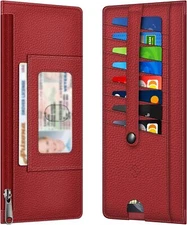 RFID Blocking Business Cards Cases Slim Credit Card Wallet Holder Change Pouch