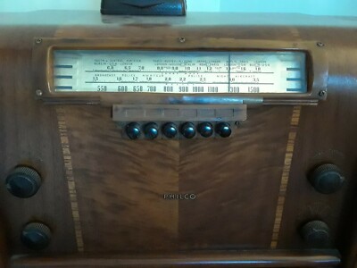 Vintage 1940s Philco 40-165 Radio Cabinet w/ Tubes | eBay