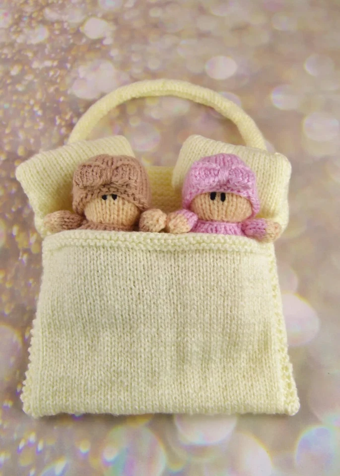 New Knitting Pattern Dolly with a Bag Knitting By Post A5 Leaflet Soft Toys - Image 4 of 4