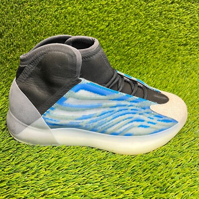Adidas Yeezy Quantum Mens Size 8 Frozen Blue Black Basketball Shoes Sneakers