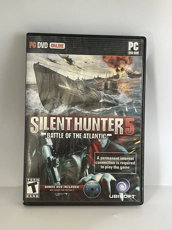 Silent Hunter 5 Battle of the Atlantic PC DVD Ubisoft WWII Submarine Sim Game - Image 2 of 4