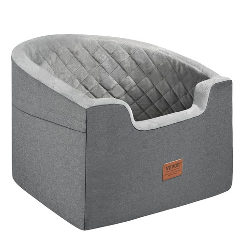 VEVOR Hunde Autositz Vorder/Rücksitz Hundesitz Auto 560x508x410mm 25kg Grau - Bild 10 von 12