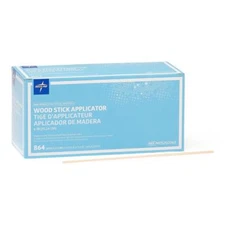 Nonsterile Wooden Applicator Sticks (No Tip), 6" 72/Box (12 Boxes/Case), box
