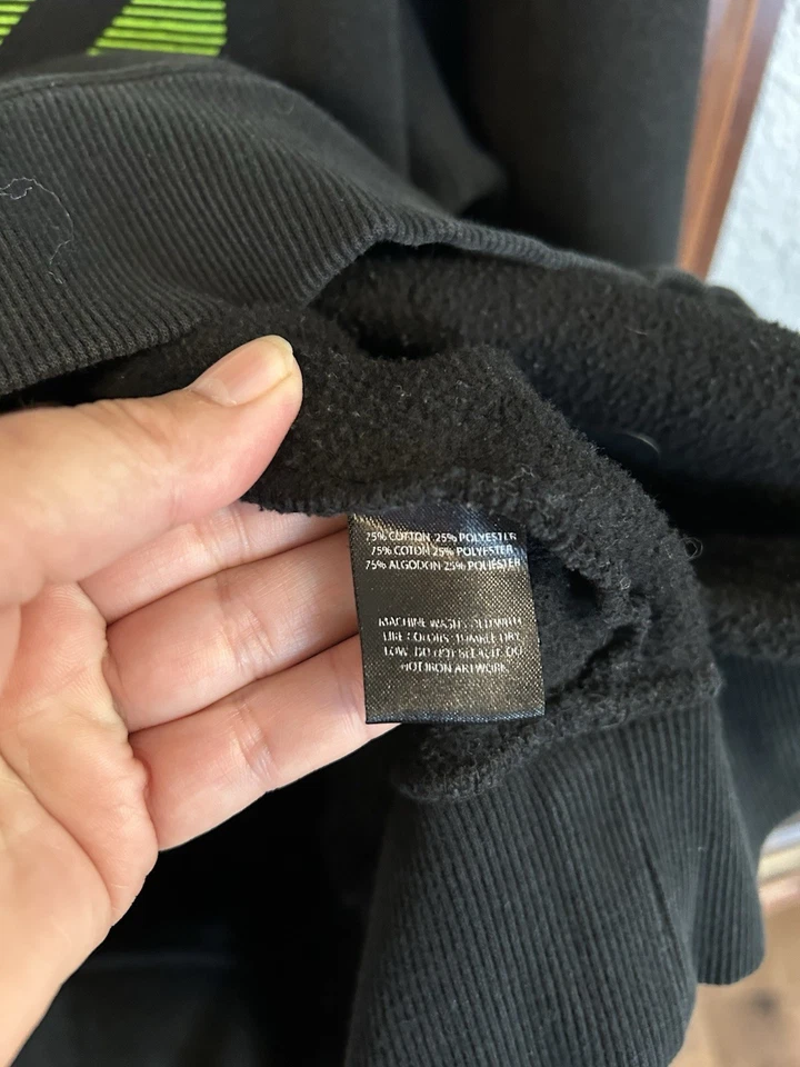 Moletom com capuz Metal Mulisha masculino preto zíper completo manga longa verde gráfico 2XL - Imagem 4 de 4