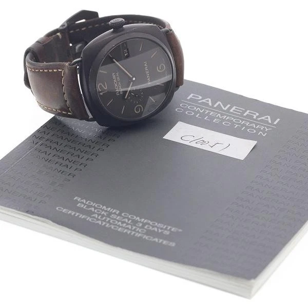 Panerai — Officine Panerai Radiomir Composite Black Seal PAM00505 45mm Leather #C4646