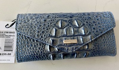 Brahmin Melbourne Veronica Wallet Serenity Blue NWT ~Cloudless Summer Sky    