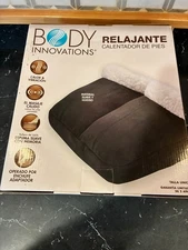 Body Innovations Soothing Foot Warmer Black New-In-Box One Size Fits Most