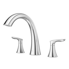 Pfister Weller Roman Tub Faucet Trim Kit 2-Handle 3-Hole Deck Mount Bathtub F...