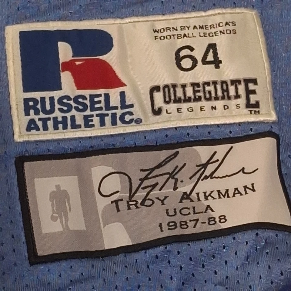 Russell Athletic Troy Aikman College Jersey Collegiate Legends UCLA Size 60 4XL - Image 2 of 4