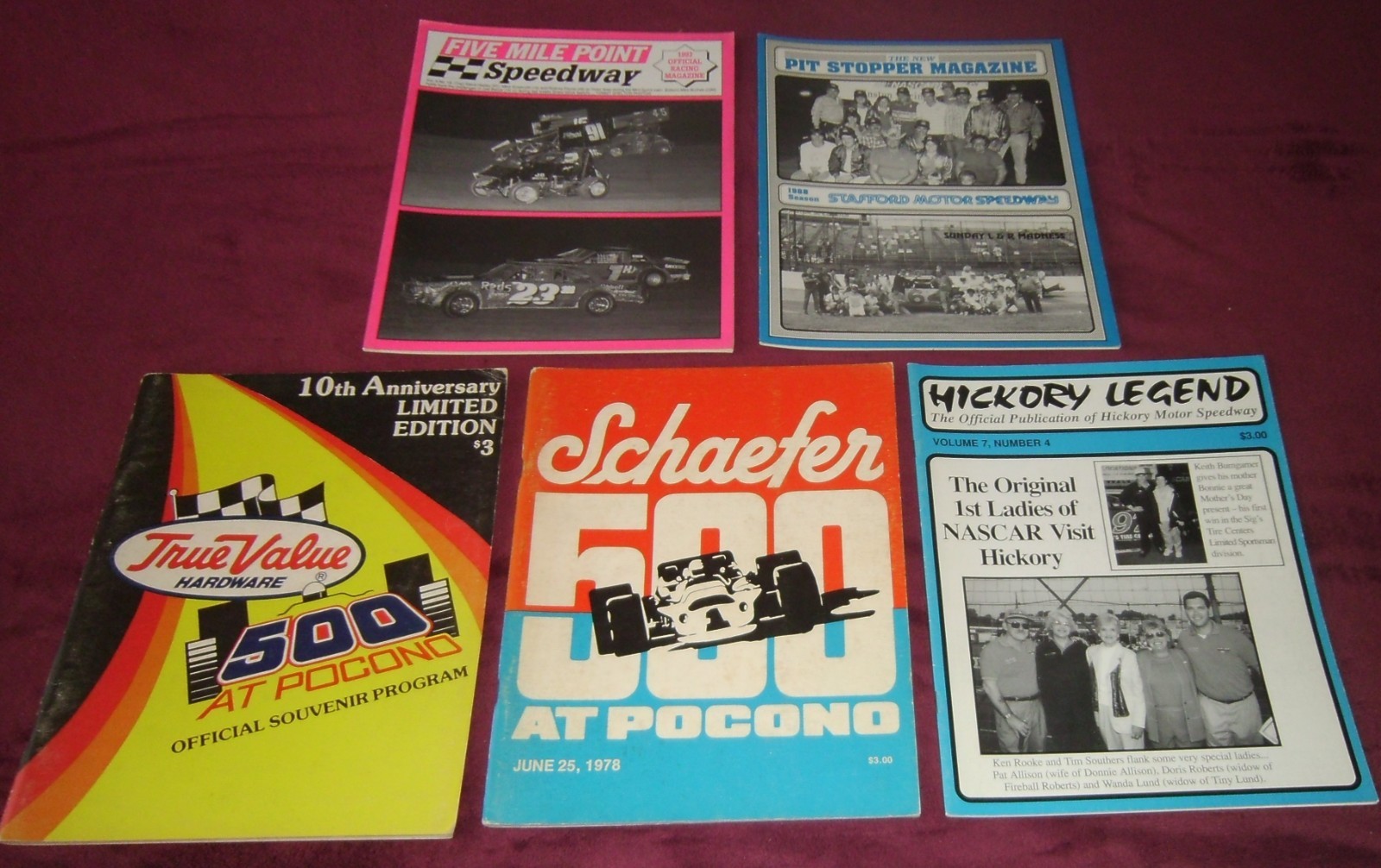 Lot of 20 Various Auto Racing Programs
