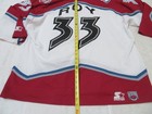 Vintage STARTER XXL 1995 PATRICK ROY Colorado Avalanche Hockey Jersey Home White — photo 10