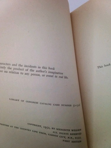 RARE! WHO DID WHAT TO FEDALIA? Merideth Willson Stated First Edition 1952 HC DJ - Picture 6 of 9