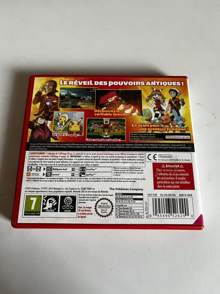 Pokemon Rubis Omega Nintendo 3DS PAL FR, photo 3 sur 3