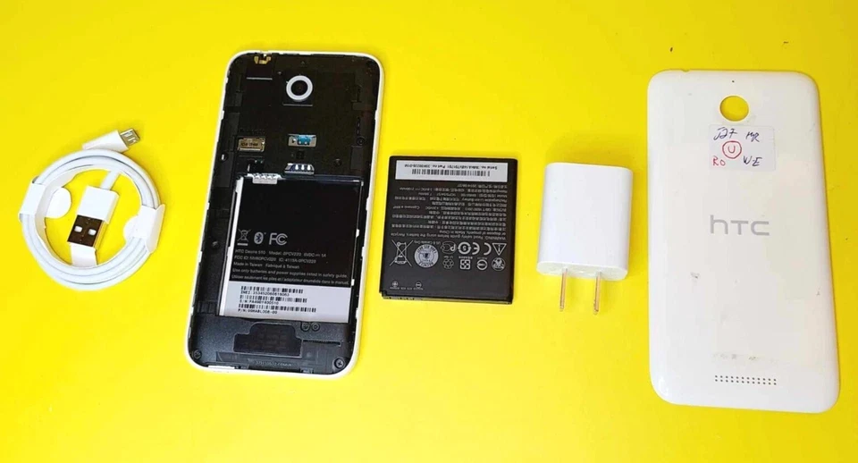 WHITE HTC DESIRE 510 8GB UNLOCKED 5 MP CELL PHONE ANDROID ROGERS TELUS BELL FIDO - Image 3 of 3