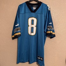 Vintage Jacksonville Jaguars Mark Brunell 8 NFL Puma Football Jersey Size XL