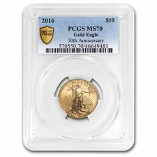 2016 1/4 oz American Gold Eagle MS-70 PCGS