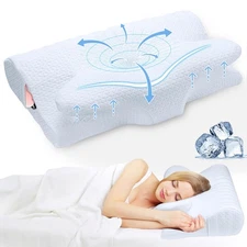 Neck Pillow, Neck & Cervical Pillows for Neck Support, Adjustable Cervical Ne...