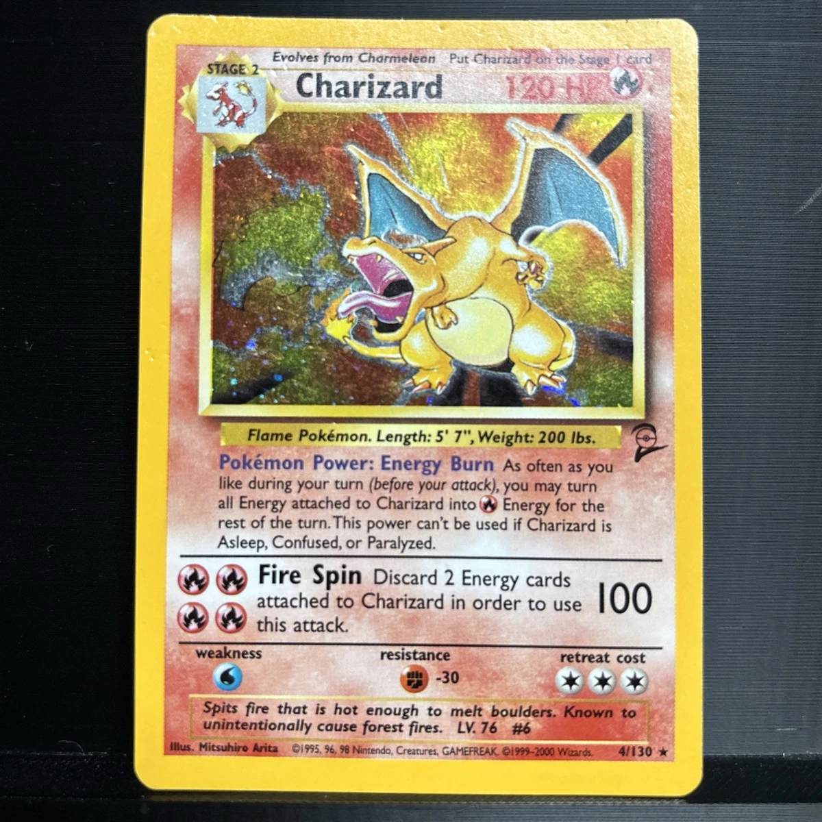 Charizard Pokémon TCG Base Set 2 English Collectible Individual