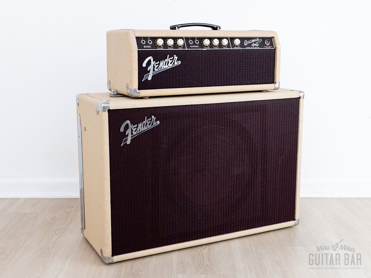 1961 Fender Bassman 6G6 Brown Panel Vintage Piggyback Tube Amp