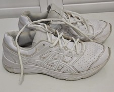 Asics Gel Contend 5 SL White Shoes Trainers US Size 6 EU 39 UK 5 Good Condition 