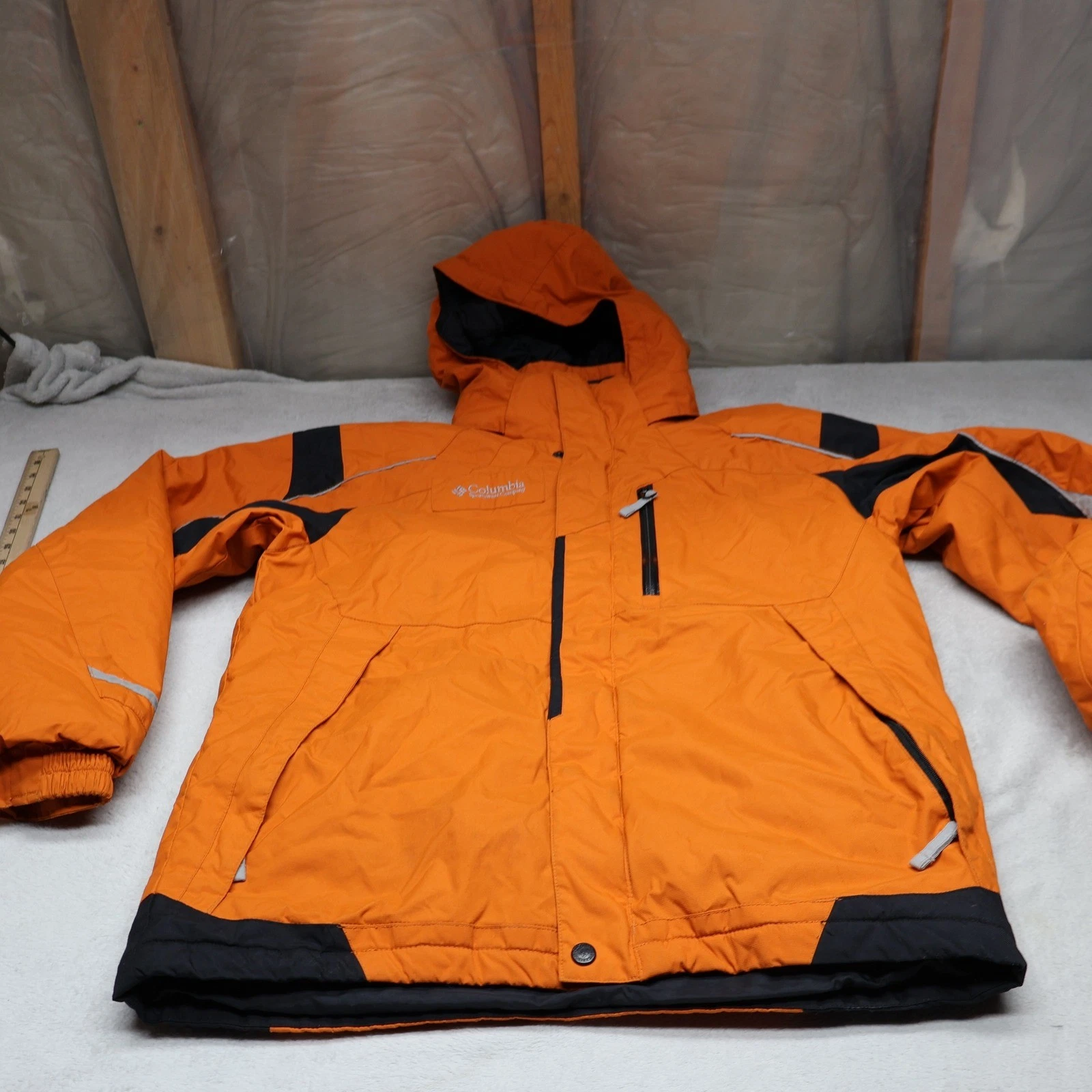 Columbia Jacket Youth 18/20 Orange Waterproof Insulated Wind Rain Snow Winter