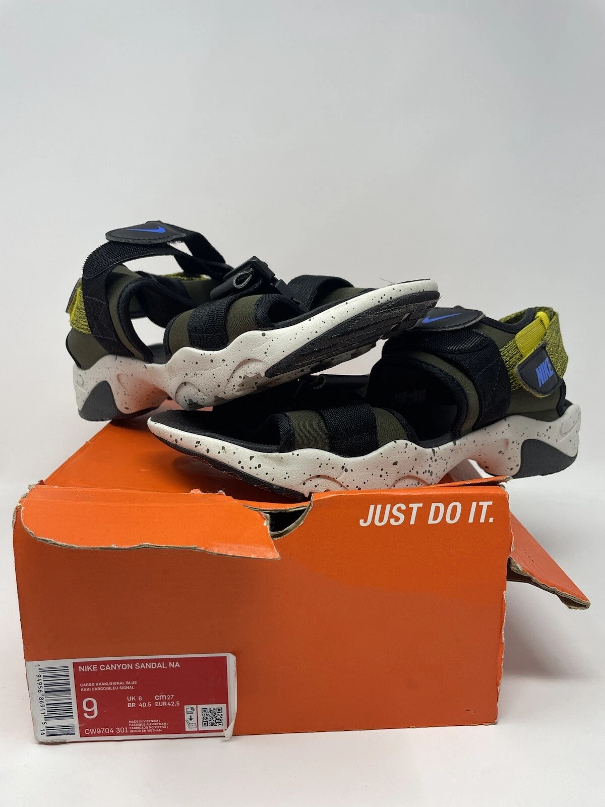 Cachi Nike Canyon Sandal Cargo taglia 9 CW9704 301 autentici rari casual